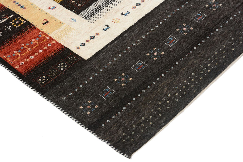 Tapis Gabbeh - Loribaft Indus - 212 x 143 cm - multicolore