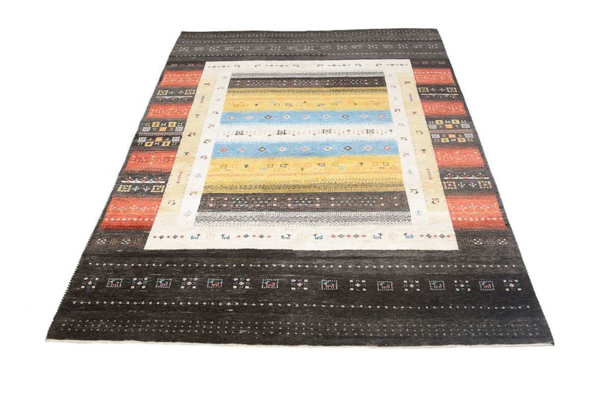 Tapis Gabbeh - Loribaft Indus - 212 x 143 cm - multicolore
