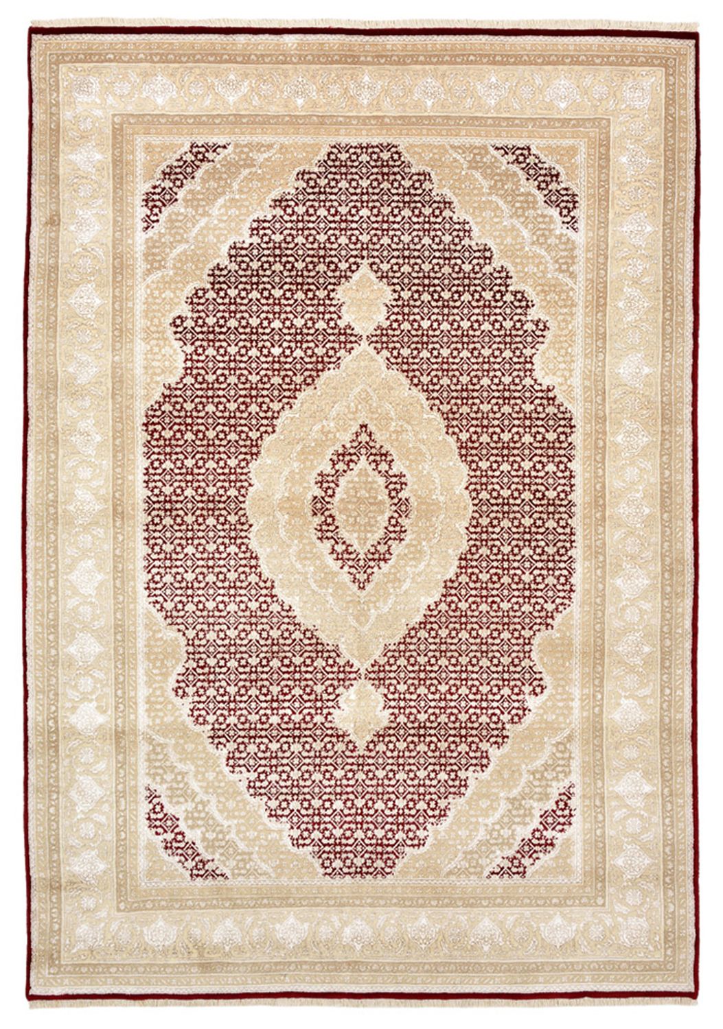 Tapis oriental - Tabriz - 243 x 167 cm - crème