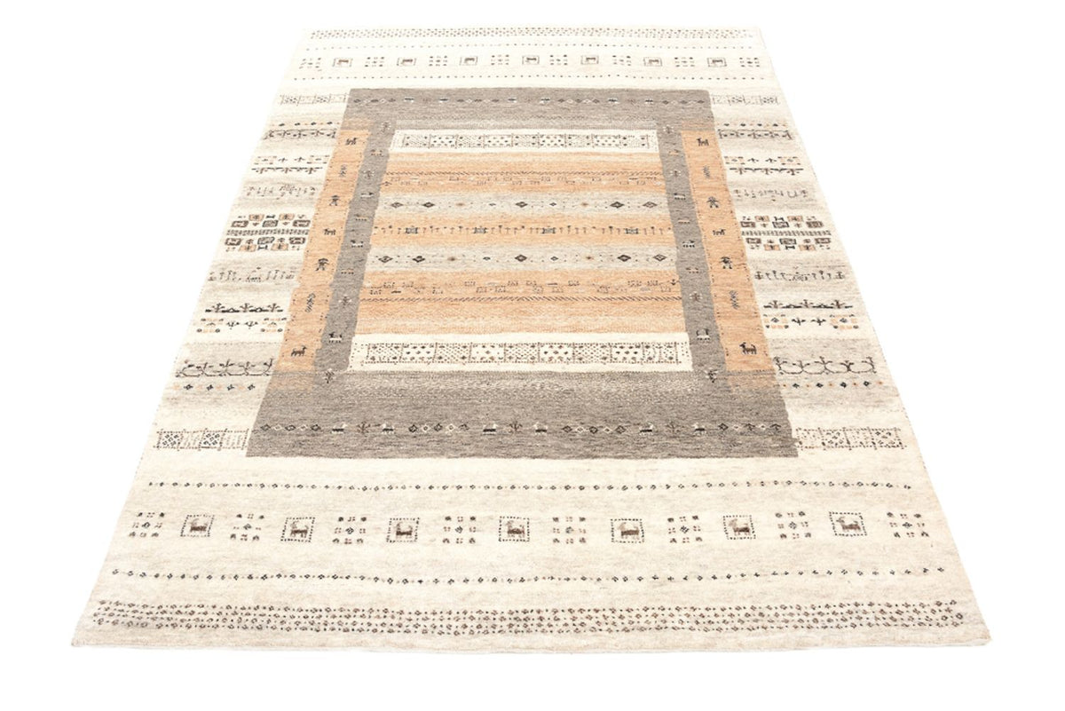 Tapis Gabbeh - Loribaft Indus - 201 x 140 cm - beige foncé