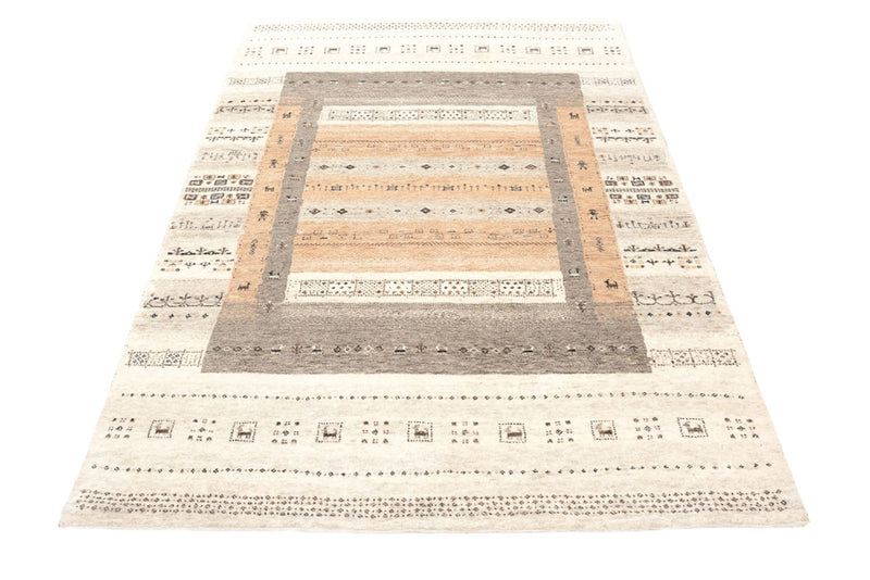 Tapis Gabbeh - Loribaft Indus - 201 x 140 cm - beige foncé
