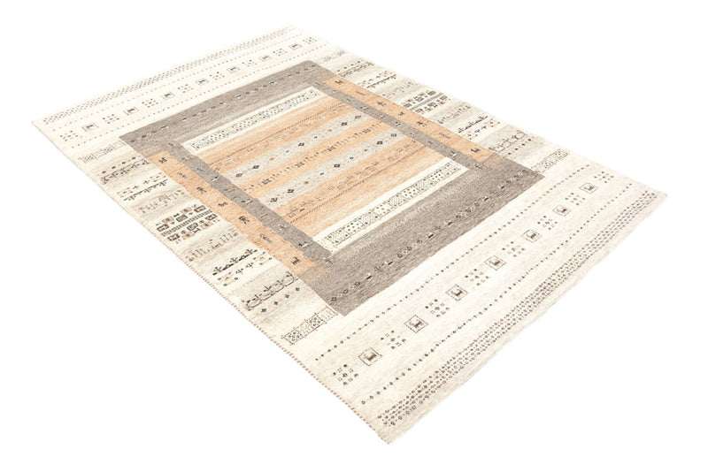 Tapis Gabbeh - Loribaft Indus - 201 x 140 cm - beige foncé