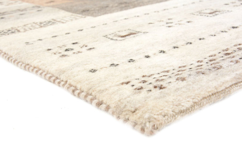 Tapis Gabbeh - Loribaft Indus - 201 x 140 cm - beige foncé