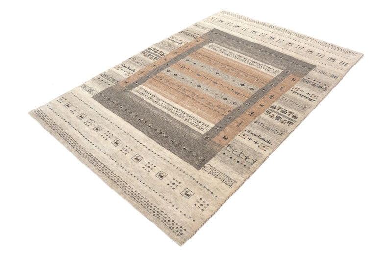 Tapis Gabbeh - Loribaft Indus - 302 x 248 cm - beige foncé