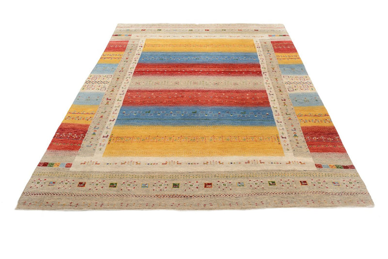 Tapis Gabbeh - Loribaft Indus - 236 x 173 cm - multicolore