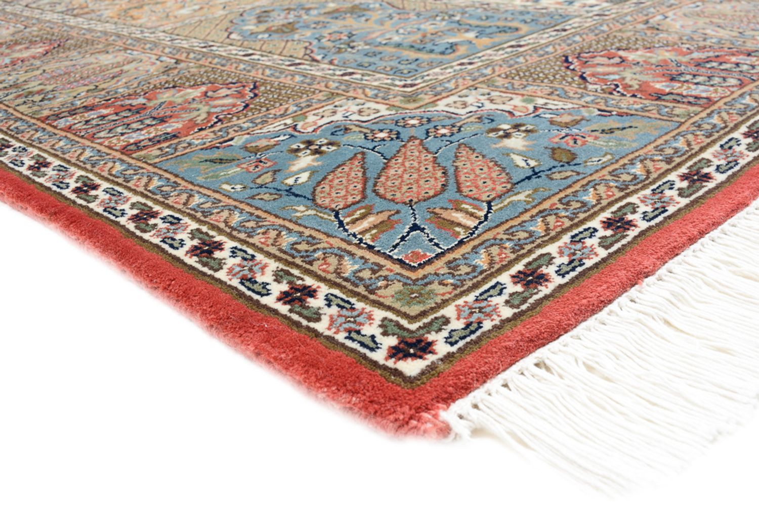 Tapis oriental - Ghom - Indus - 242 x 172 cm - beige foncé