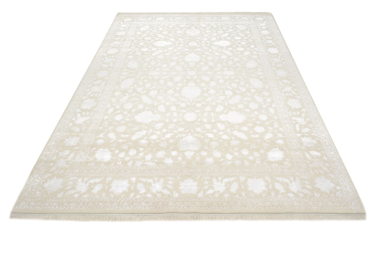 Tapis oriental - 350 x 242 cm - blanc
