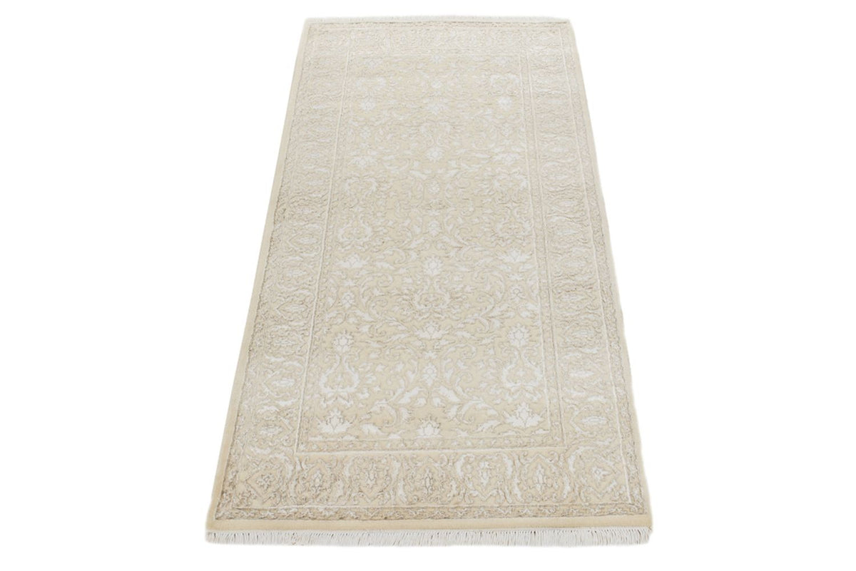 Tapis oriental - 144 x 73 cm - beige clair