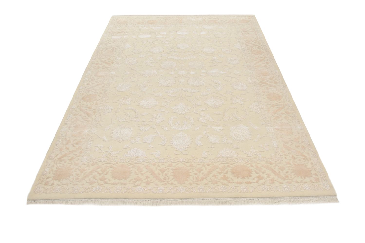 Tapis oriental - 242 x 170 cm - beige clair