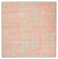 Tapis design carré  - 248 x 247 cm - orange