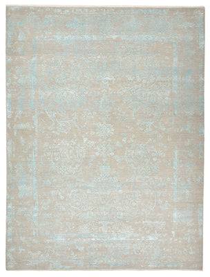 Tapis design - 401 x 307 cm - bleu clair