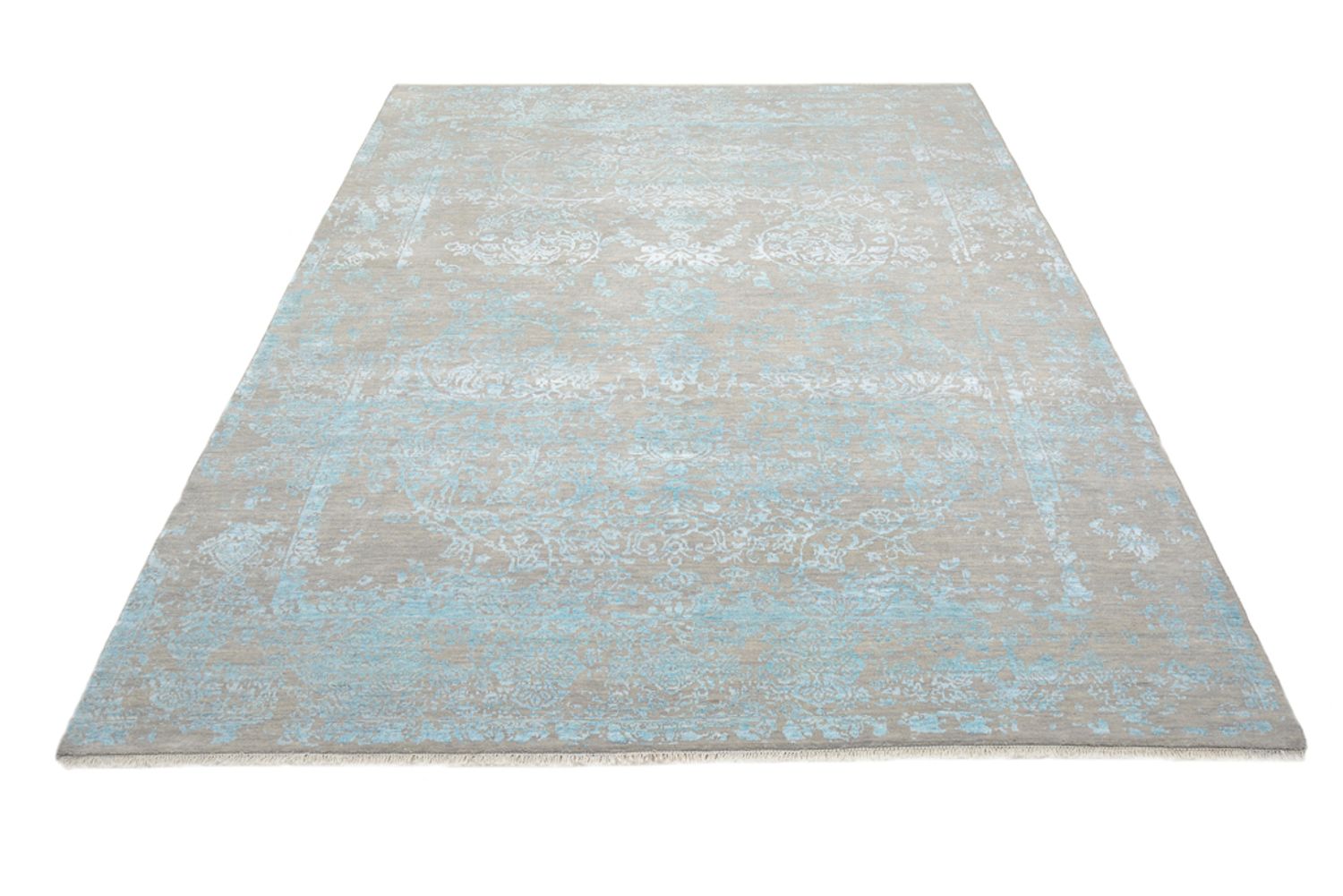 Tapis design - 401 x 307 cm - bleu clair