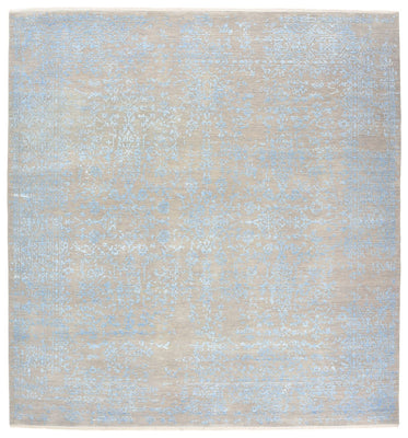 Tapis design - 289 x 274 cm - bleu clair