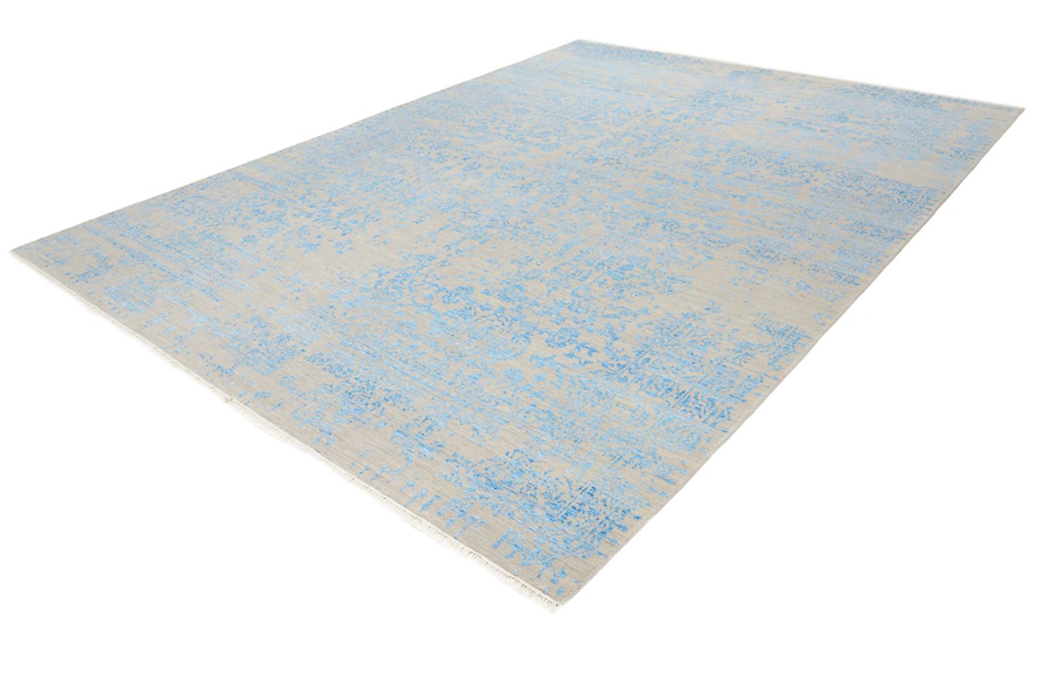 Tapis design - 289 x 274 cm - bleu clair