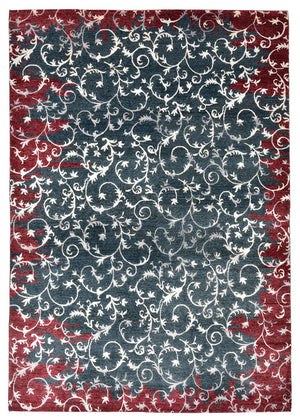 Tapis design - 242 x 171 cm - gris foncé
