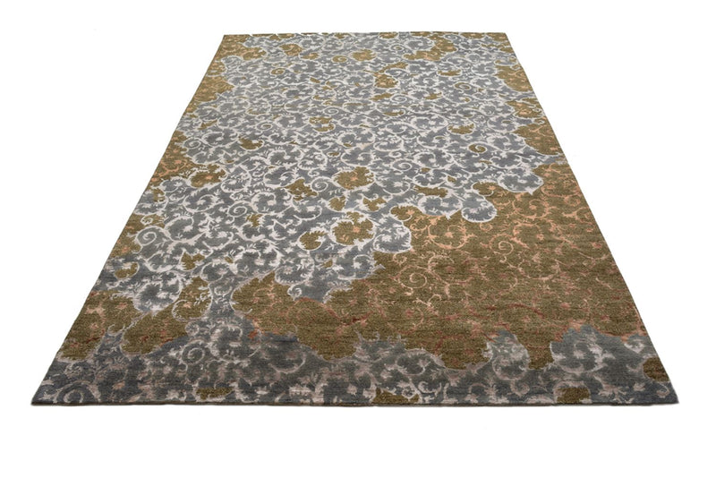 Tapis design - 273 x 182 cm - vert olive
