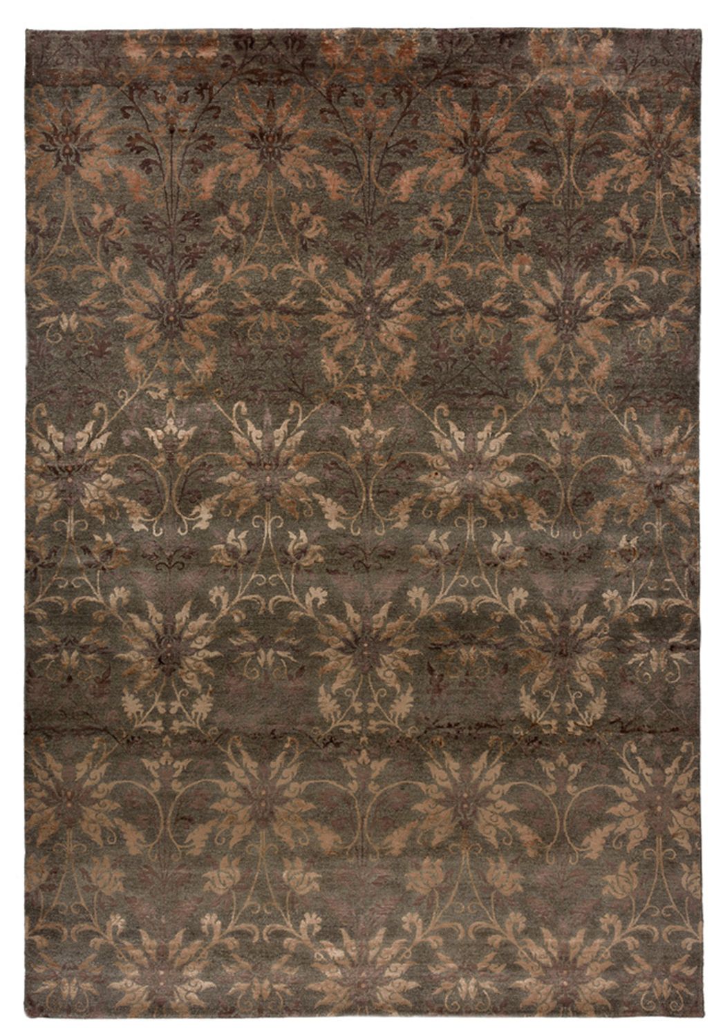 Tapis design - 302 x 204 cm - marron foncé