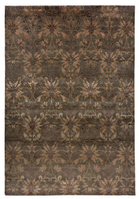 Tapis design - 302 x 204 cm - marron foncé