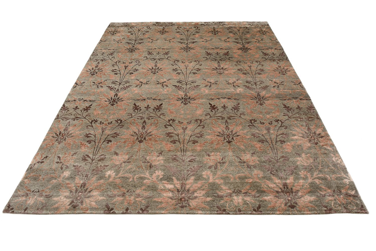 Tapis design - 302 x 204 cm - marron foncé
