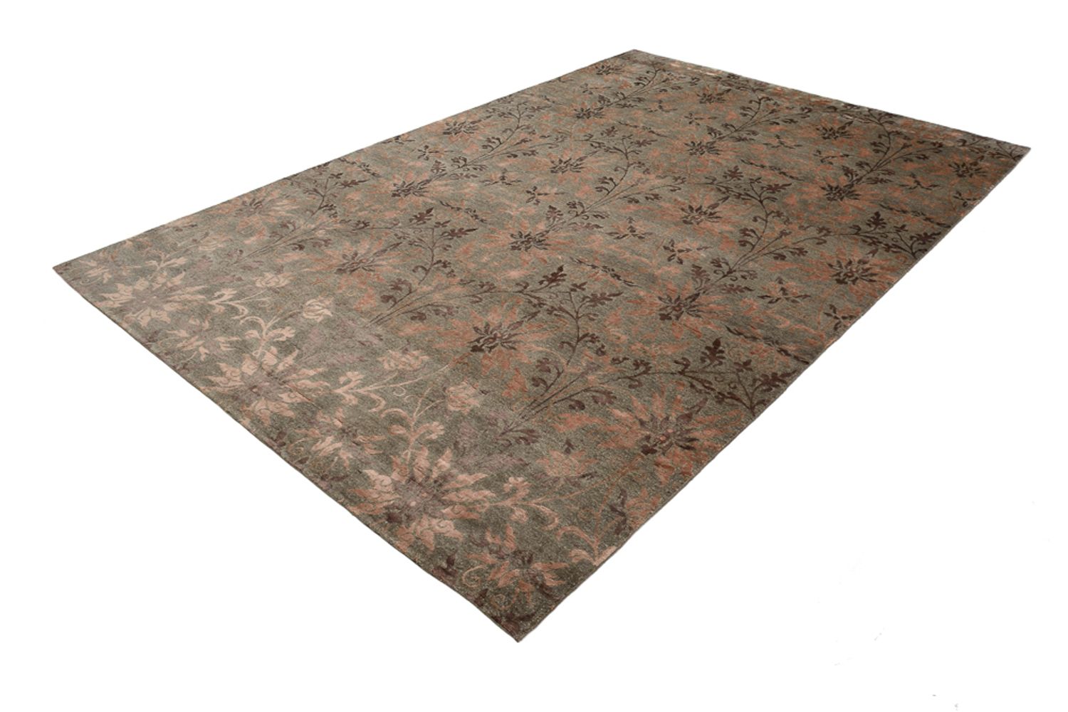 Tapis design - 302 x 204 cm - marron foncé