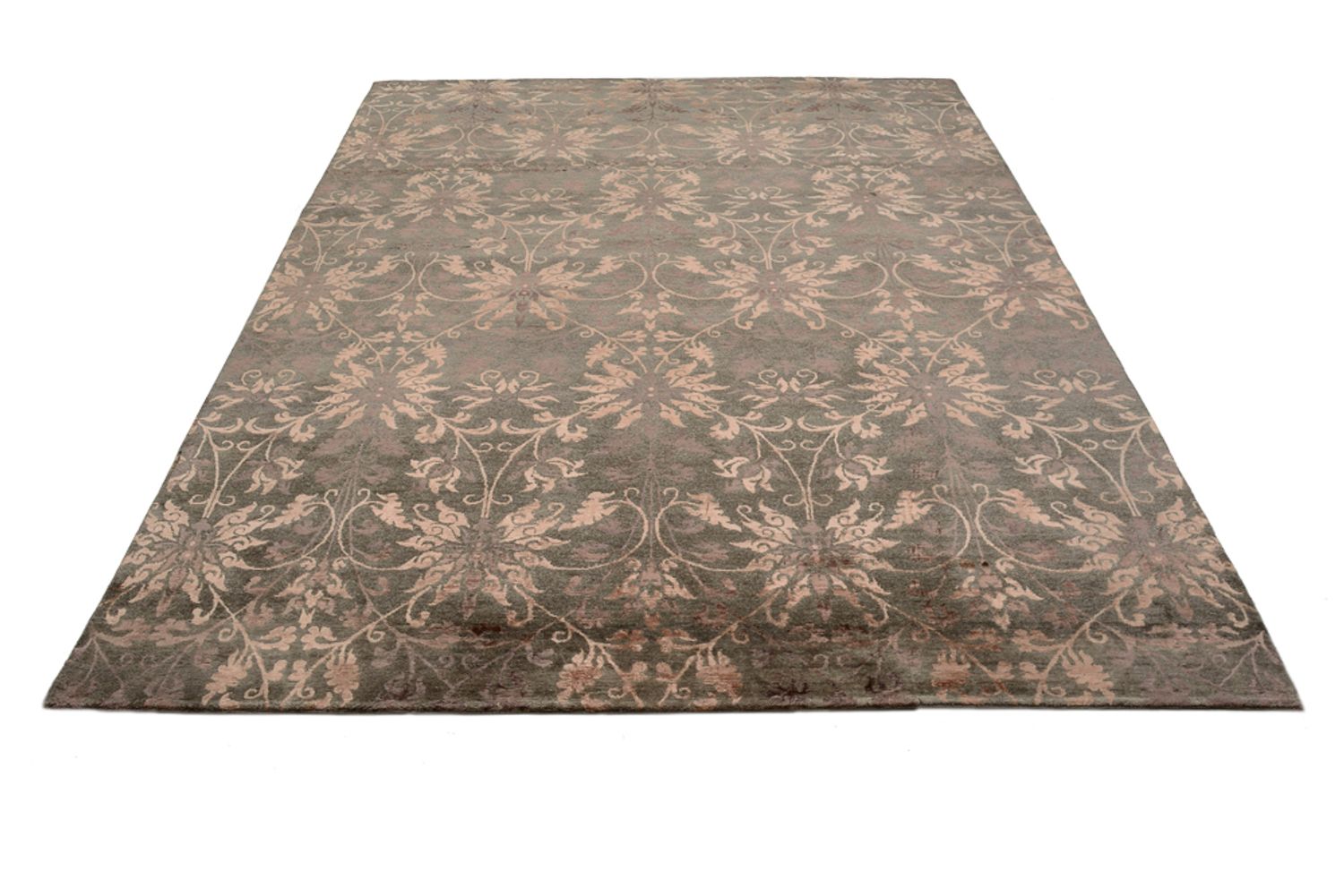 Tapis design - 302 x 204 cm - marron foncé