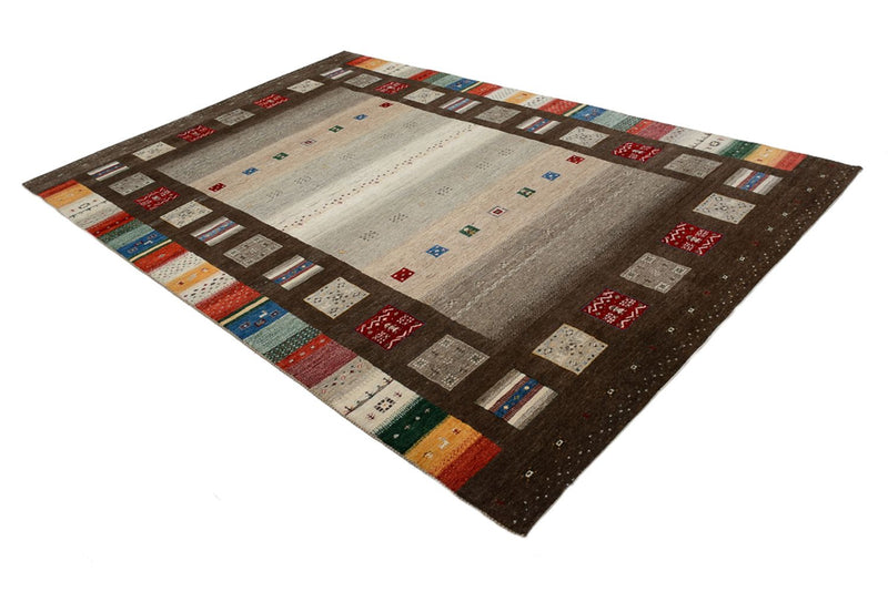 Tapis Gabbeh - Loribaft Indus - 308 x 203 cm - multicolore