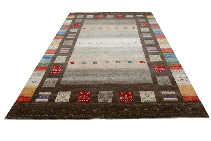 Tapis Gabbeh - Loribaft Indus - 308 x 203 cm - multicolore