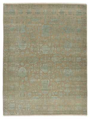 Tapis design - 326 x 248 cm - vert olive