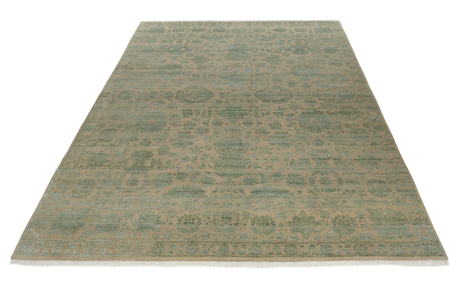Tapis design - 326 x 248 cm - vert olive