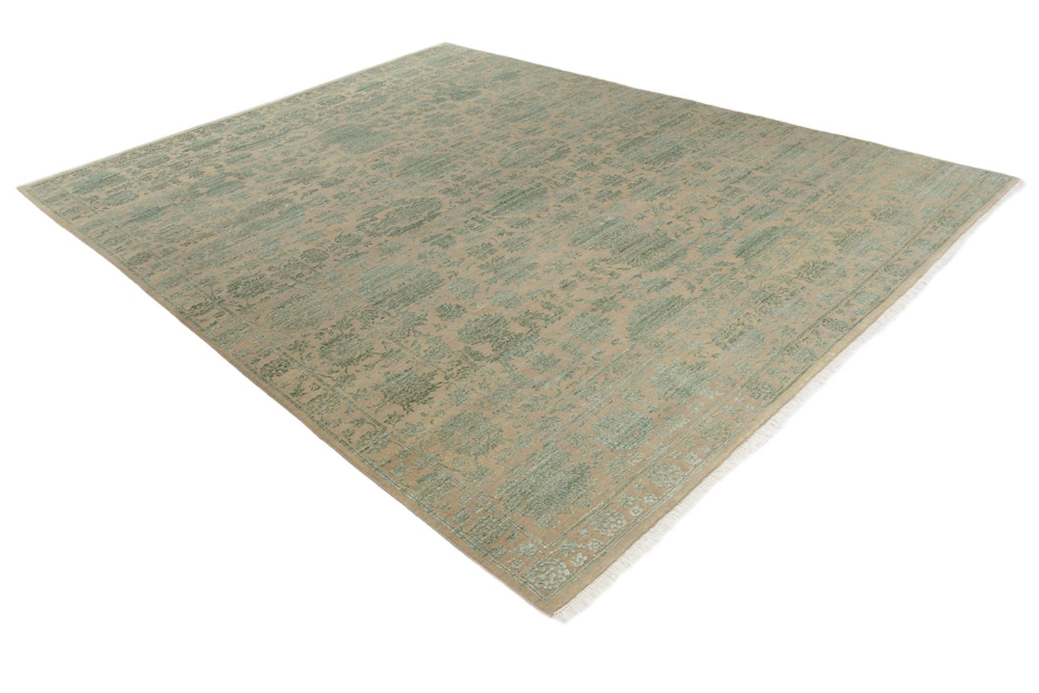 Tapis design - 326 x 248 cm - vert olive