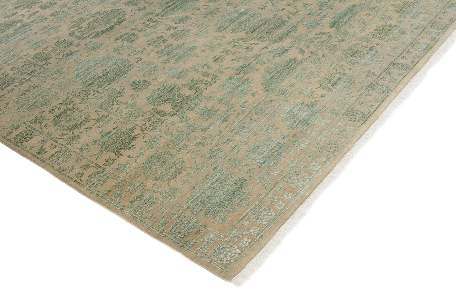 Tapis design - 326 x 248 cm - vert olive