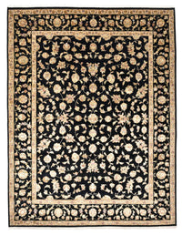 Tapis oriental - Tabriz - 304 x 236 cm - bleu foncé