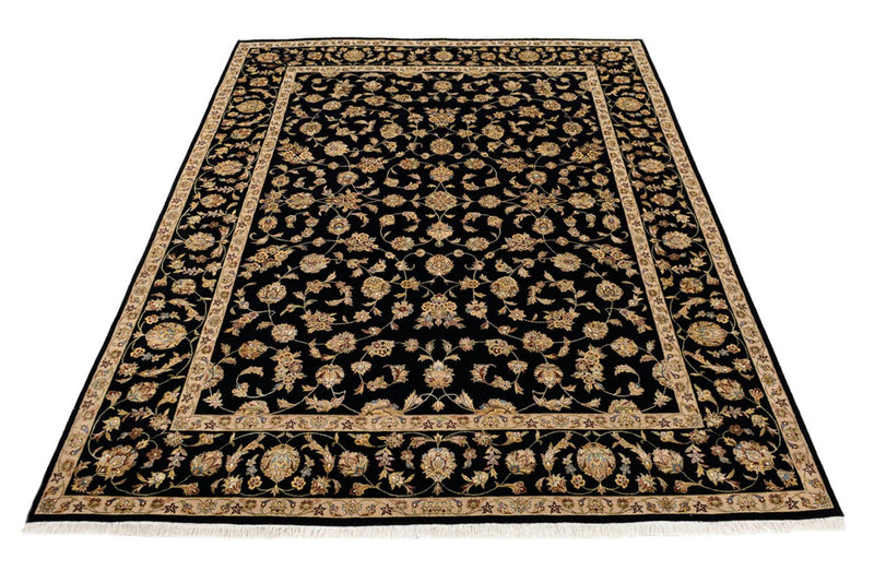 Tapis oriental - Tabriz - 304 x 236 cm - bleu foncé