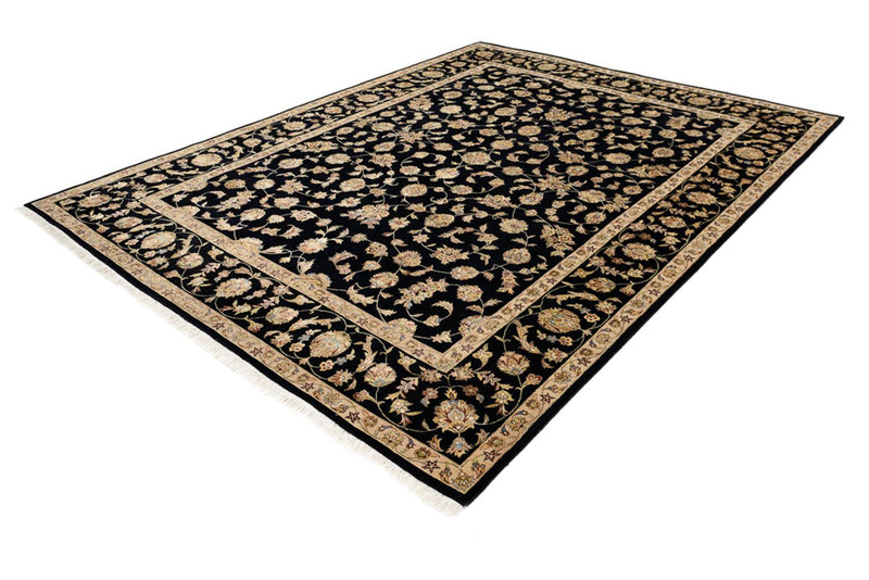 Tapis oriental - Tabriz - 304 x 236 cm - bleu foncé