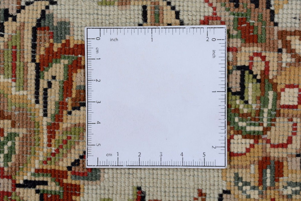 Tapis oriental - Tabriz ronde  - 218 x 216 cm - bleu foncé