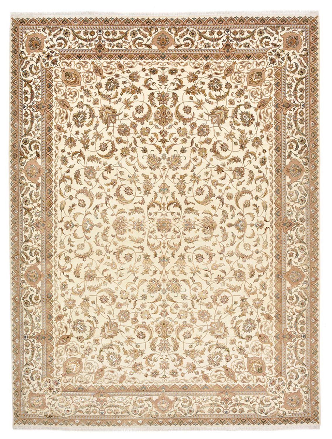 Tapis oriental - Tabriz - 364 x 275 cm - crème