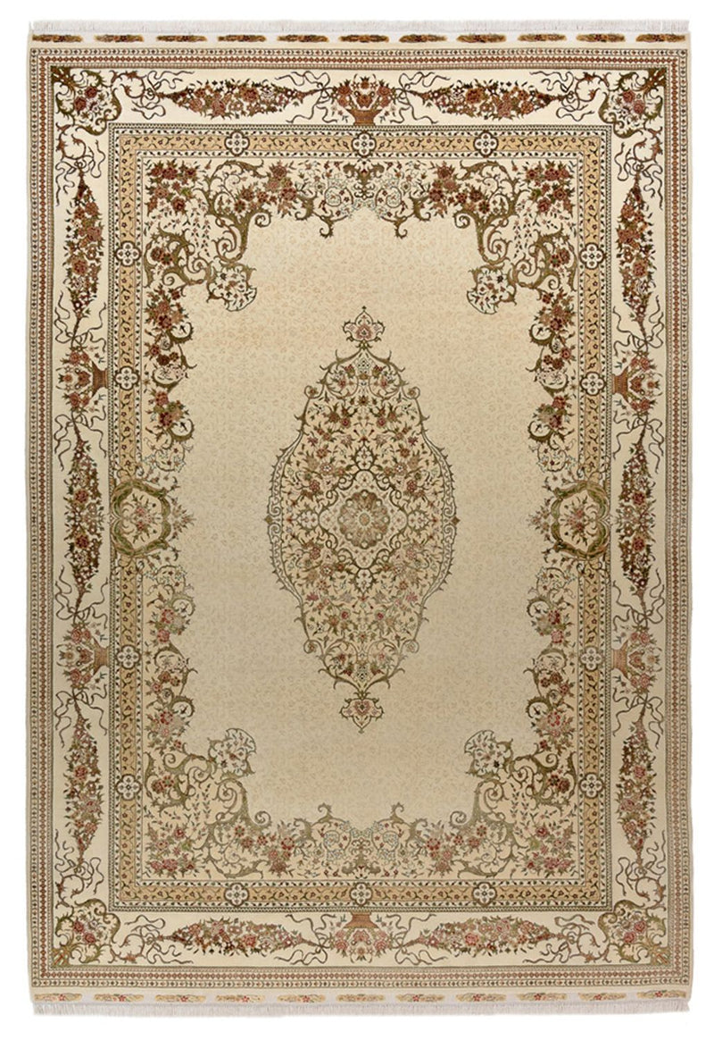 Tapis oriental - Tabriz - 304 x 209 cm - crème