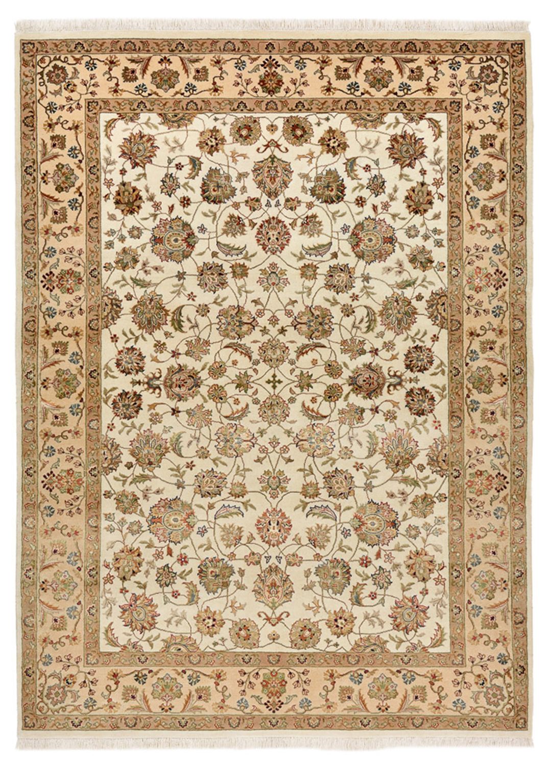 Tapis oriental - Tabriz - 210 x 153 cm - crème