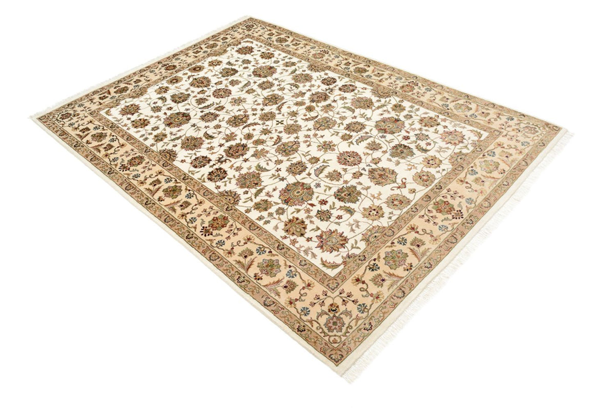 Tapis oriental - Tabriz - 210 x 153 cm - crème