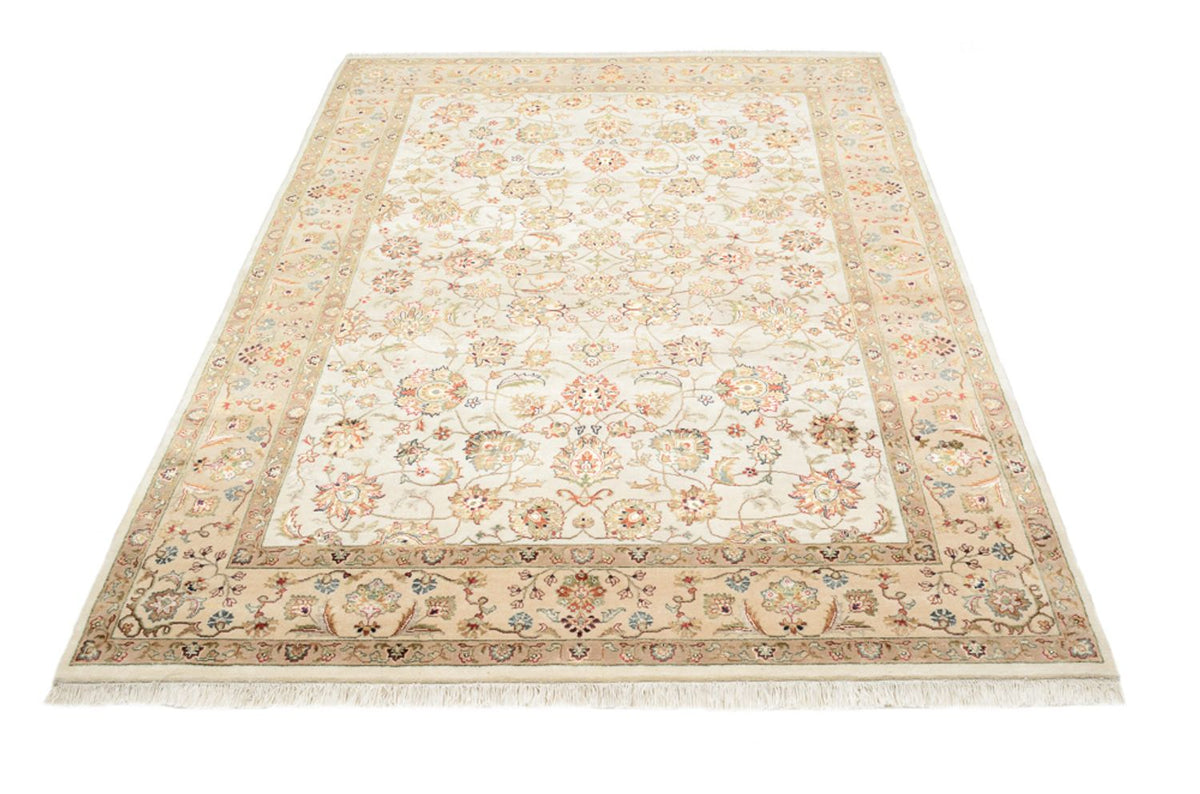 Tapis oriental - Tabriz - 210 x 153 cm - crème