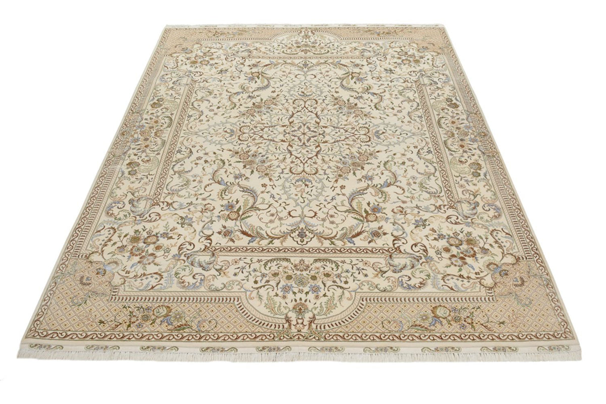 Tapis oriental - Tabriz - 309 x 247 cm - crème