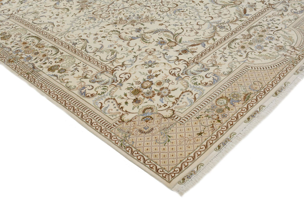 Tapis oriental - Tabriz - 309 x 247 cm - crème