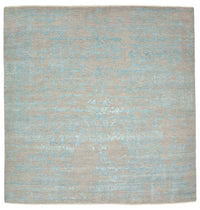 Tapis design carré  - 249 x 249 cm - bleu clair