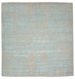 Tapis design carré  - 249 x 249 cm - bleu clair