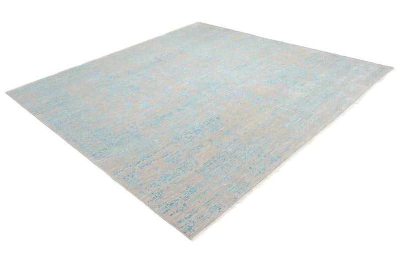 Tapis design carré  - 249 x 249 cm - bleu clair