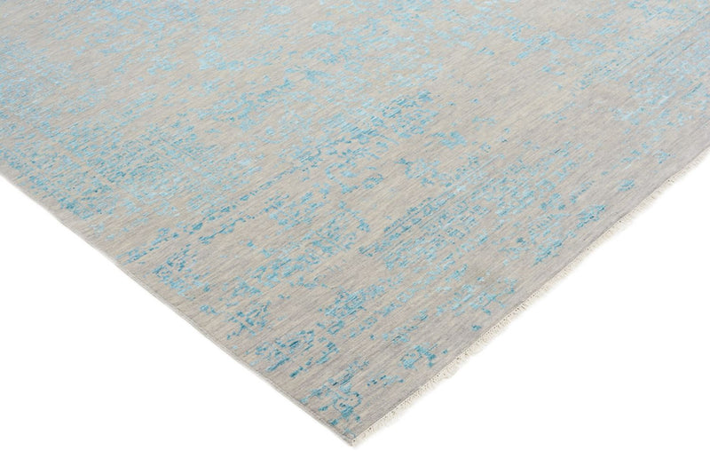 Tapis design carré  - 249 x 249 cm - bleu clair