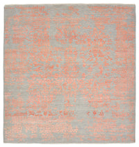 Tapis design carré  - 257 x 249 cm - orange