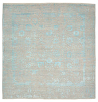 Tapis design carré  - 301 x 301 cm - bleu clair