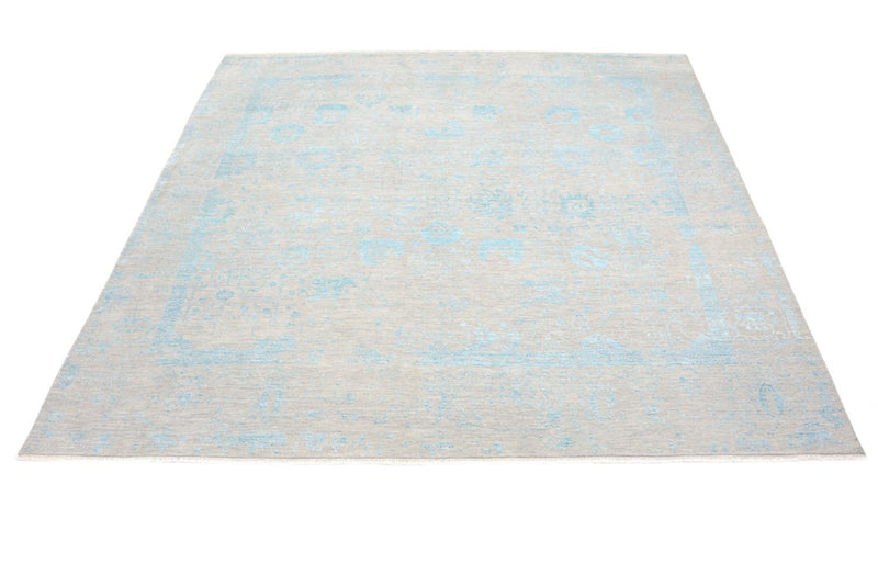 Tapis design carré  - 301 x 301 cm - bleu clair