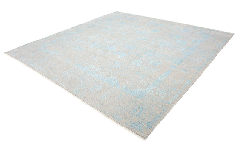 Tapis design carré  - 301 x 301 cm - bleu clair